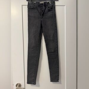 Levi's Dark Gray Skinny Jeans for Women